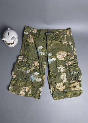 Винтажные карго шорты polo ralph lauren vintage cargo multipocket мультипокет много карманов красивые