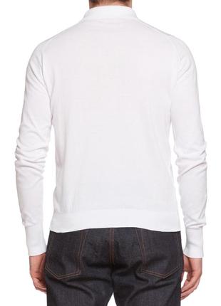 John smedley mens white sea island cotton jumper джемпер мужской3 фото