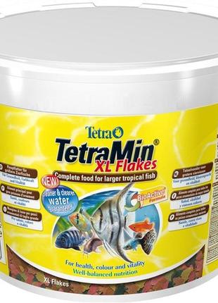 Корм для рыб tetra min xl flakes 10 л/ 2,1 кг