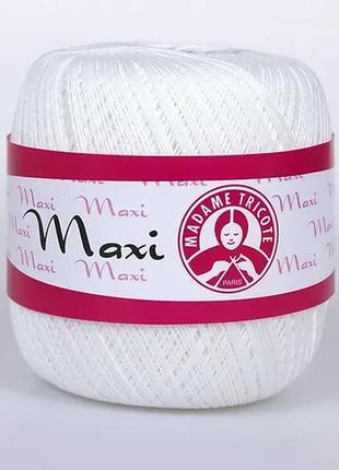 Maxi 1000 пряжа madame tricote paris пряжа100% бавовна максі