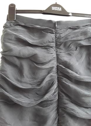 Armani collezioni эффектная шелковая юбка3 фото