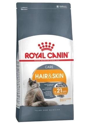 Cухой корм royal canin hair and skin care – для взрослых кошек с проблемной кожей и шерстью 10 кг