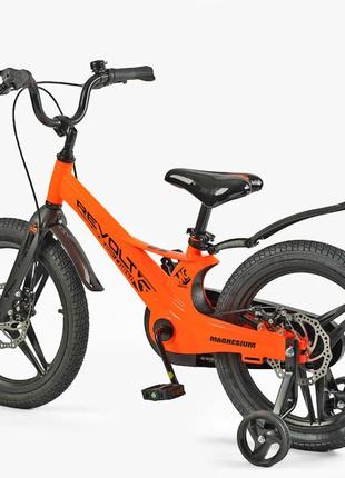 Детский двухколесный велосипед 18 дюймов с литыми дисками и магниевой рамой corso revolt mg-180223 фото