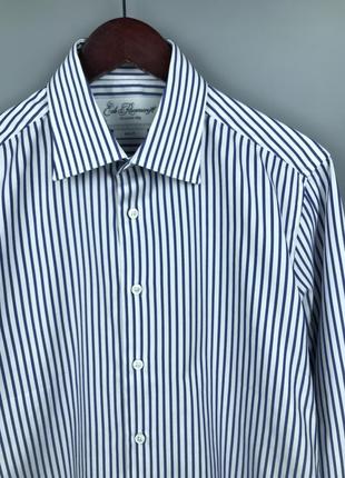 Ede &amp; ravenscroft mens royal oxford striped shirt мужская рубашка3 фото
