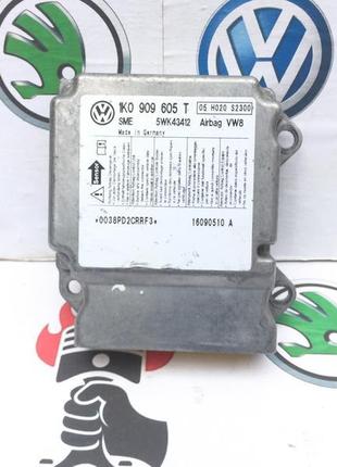 1k0909605t блок airbag skoda octavia a5 golf