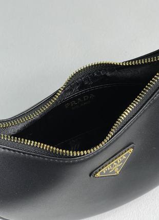 Сумка prada arque leather shoulder bag black 😍 5