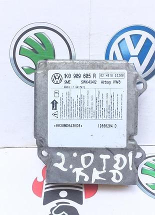 1k0909605r блок airbag skoda octavia a5 golf