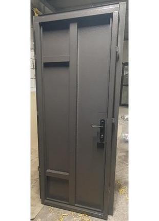 Двери стальные нестандартных размеров "однолистовая антрацит" 600*2000 мм/ железные двери металлические/ двери4 фото