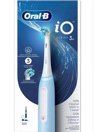 Oral-b io series 3n blue блакитна електрична зубна щітка