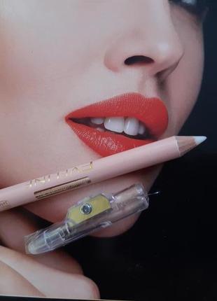 Гелевий транспорантный олівець для губ № 21 transparent