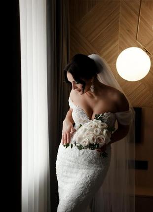Продаю своє весільне дизайнерське плаття, шила на індивідуальне замовлення3 фото