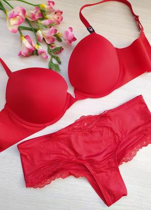 Яркий, стильный комплект бюстгальтер лиф и трусики виктория сикрет victoria's secret