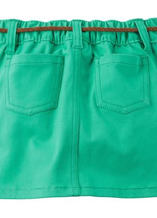 Юбка джинсовая с поясом для девочки картерс carters5 фото
