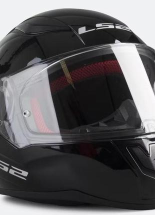 Мотошлем ls2 ff353 rapid black черный глянец