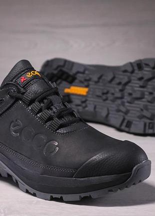 Кросівки чоловічі шкіряні ecco trekking force8 фото