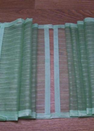 Москитная сетка на магнитах салатовая 210х90 ( магнитная лента)2 фото