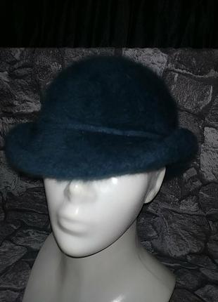 Ангоровая шляпка котелок шикарного цвета kangol