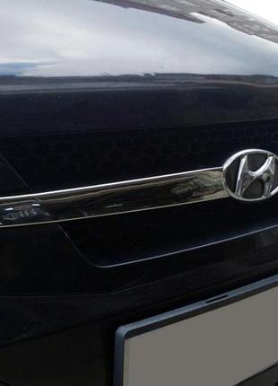 Накладки на решетку радиатора (2 част., нерж.) для hyundai getz