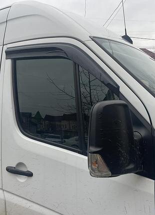 Ветровики клеящиеся (2 шт, sunplex sport) для mercedes sprinter 2006-2018 гг