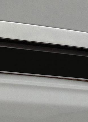 Накладка над номером для распашных дверей (нерж) carmos - турецкая сталь для volkswagen t5 2010-2015 гг
