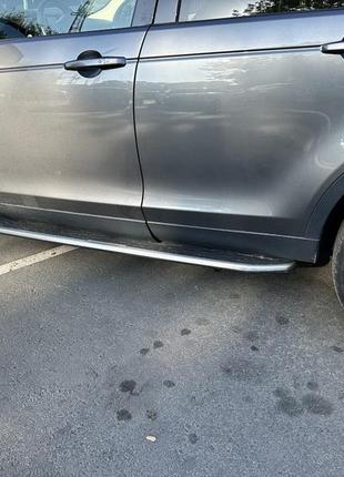 Бокові пороги oem v1 (2 шт, алюм.) для land rover discovery sport