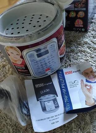 Нова мультиварка opera 32 програми 6л 1500 вт пароварка скорова