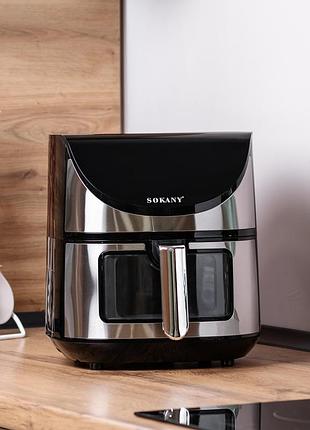 Аэрогриль-фритюрница sokany  sk-10031 на 7 л, 1700 вт