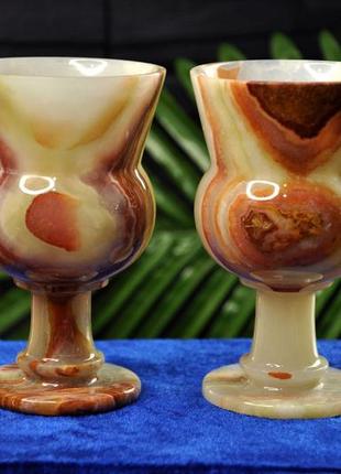 Набір з натурального оніксу, 120 ml (колір, як на фото)