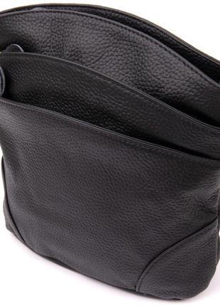 Жіноча компактна сумка зі шкіри 20415 vintage чорна