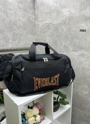 Дорожная спортивная сумка вместительная черная1 фото
