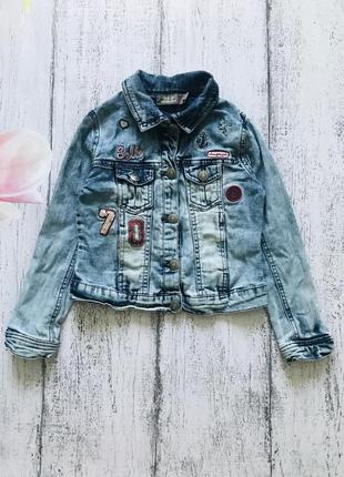 Крутая джинсовая куртка orchestra 8лет