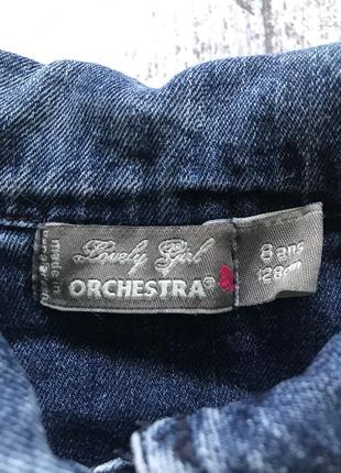 Крутая джинсовая куртка orchestra 8лет2 фото