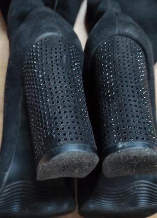Зимові жіночі чоботи замшеві 37 розміру, женские сапоги3 фото
