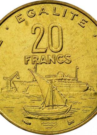 Джибуті 20 франків 1999 рік №14011 фото