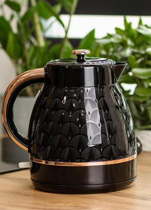 Электрочайник sokany sk1030b 1.7 литра бесшумный черный