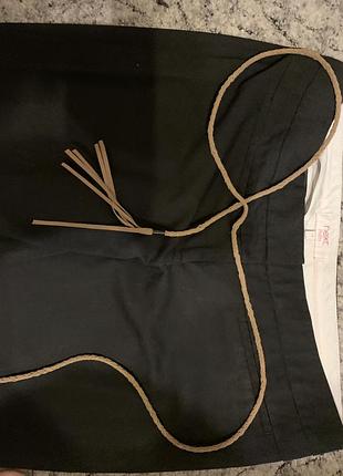 Укорочённые чёрные брючки