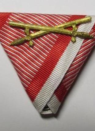 Колодка-лента за храбрость с мечами австро-венгрия к07