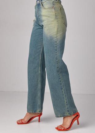 Женские джинсы с эффектом two-tone5 фото
