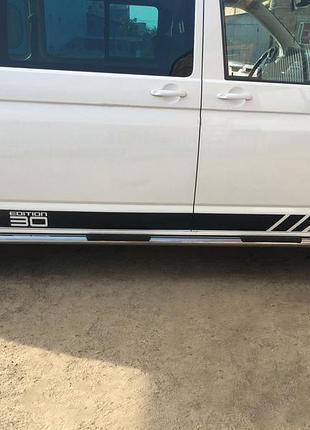 Боковые трубы bb002 (2 шт, нерж) 60мм, длинная база для volkswagen t5 2010-2015 гг