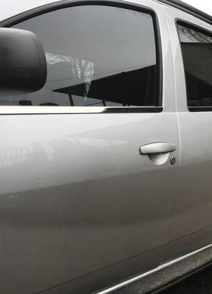 Молдинг стекла (4 шт, нерж) carmos - турецкая сталь для renault duster 2008-2017 гг