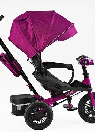 Дитячий триколісний велосипед з надувними колесами та поворотним сидінням besttrike perfetto 8066 / 713-294 фото