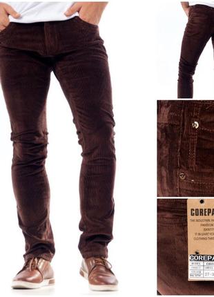 Штани унісекс коттонові микровельветовые стрейчеві corepants, туреччина дм 1133-1(8053)