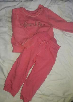 Спортивный костюм натуральный котон на 12-18 месяцев