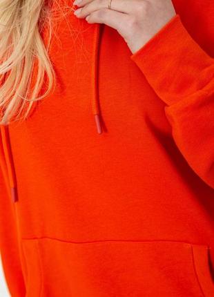 Худи женский с капюшоном, цвет оранжевый, 243r082925 фото