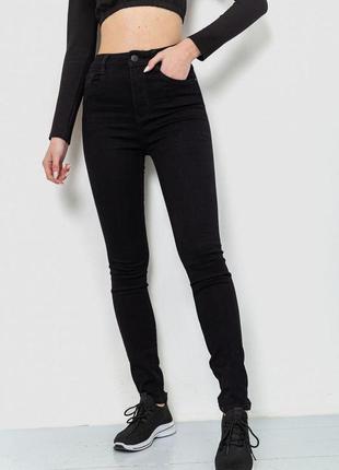 Джинси жіночі стрейч, колір чорний, 214r14311 фото