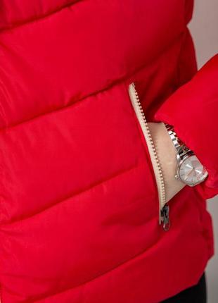 Куртка женская демисезонная, цвет красный, 244r0526 фото