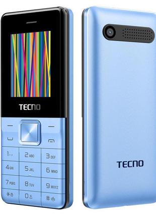 Мобільний телефон tecno t301 1.77" 2sim, 1150 mah, light blue1 фото