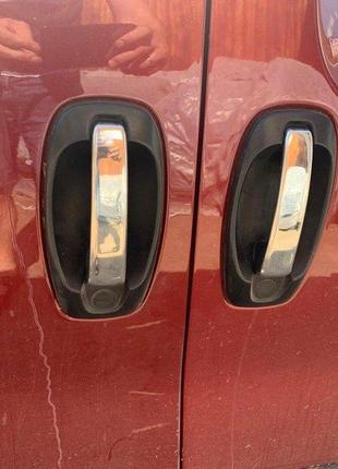 Накладки на ручки (4 шт, нерж) carmos - турецкая сталь для citroen nemo 2008-2024 гг