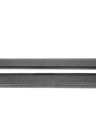Боковые пороги allmond black (2 шт, алюм) длинная (extralong) для mercedes vito w639 2004-2015 гг