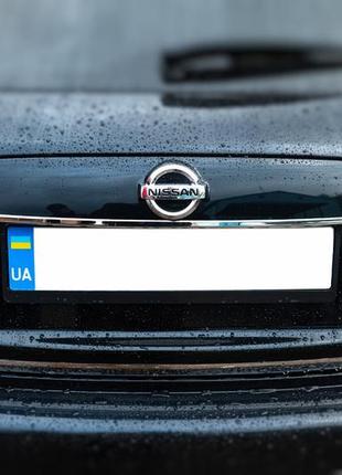 Хром планка над номером (нерж.) carmos - турецкая сталь для nissan juke 2010-2019 гг